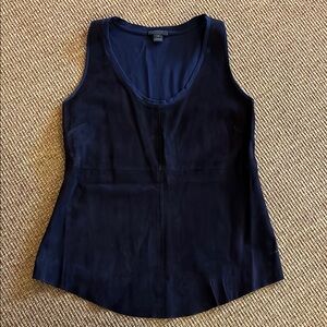 J. Crew Blue Suede front Tank Top
